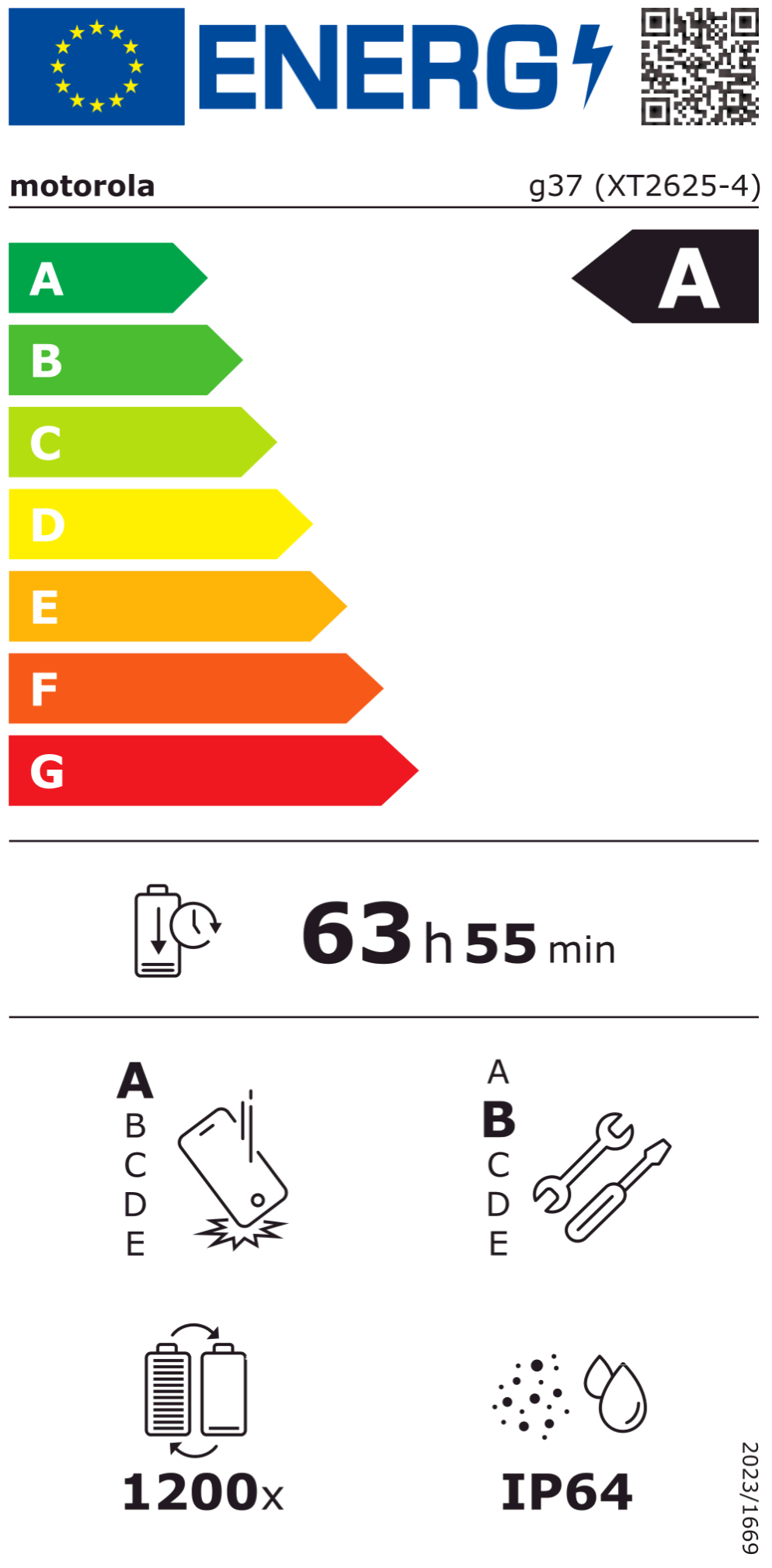moto g37 Smartphone PANTONE impenetrable