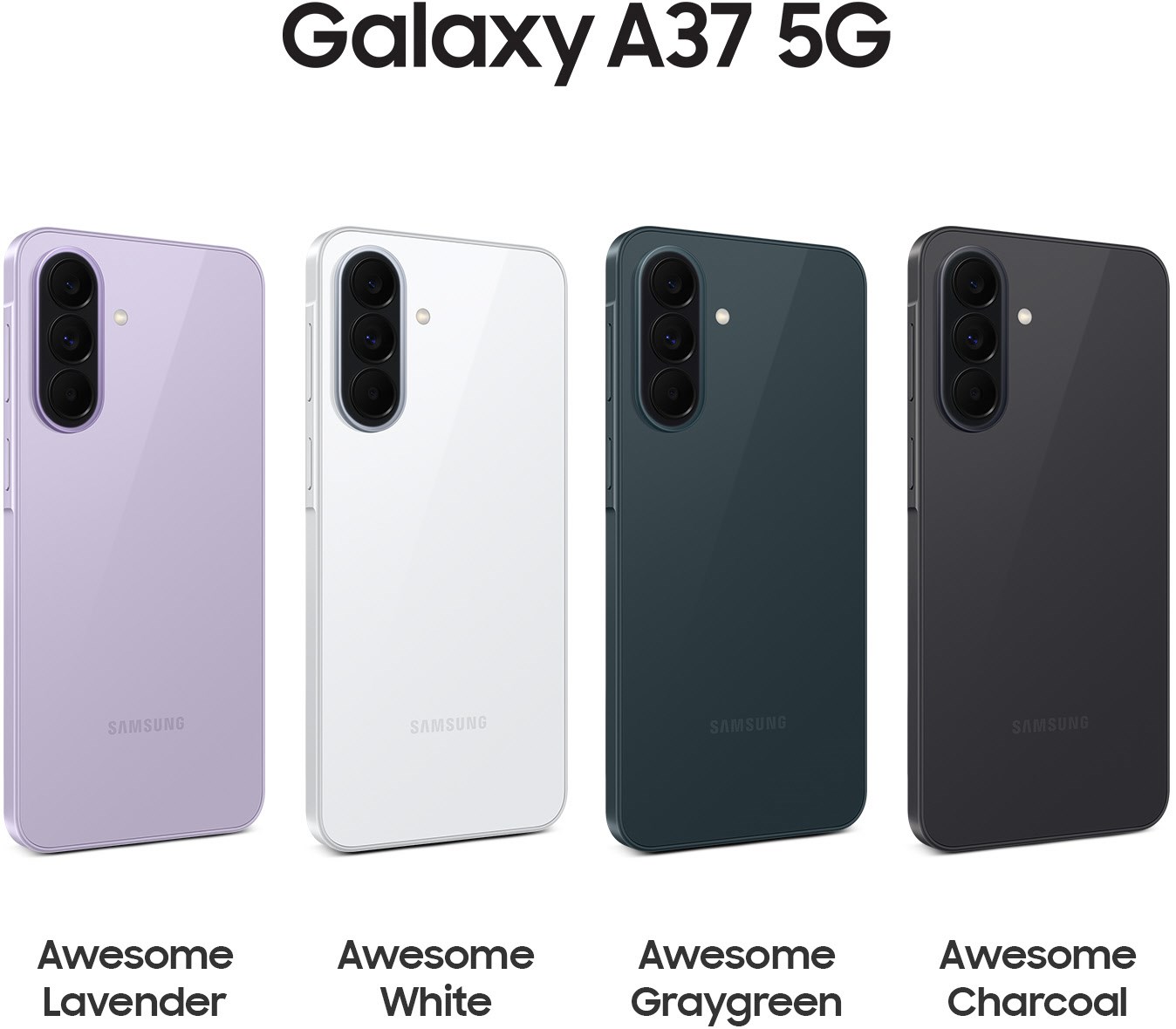 Galaxy A37 5G (128GB) Enterprise Ed Smartphone awesome charcoal