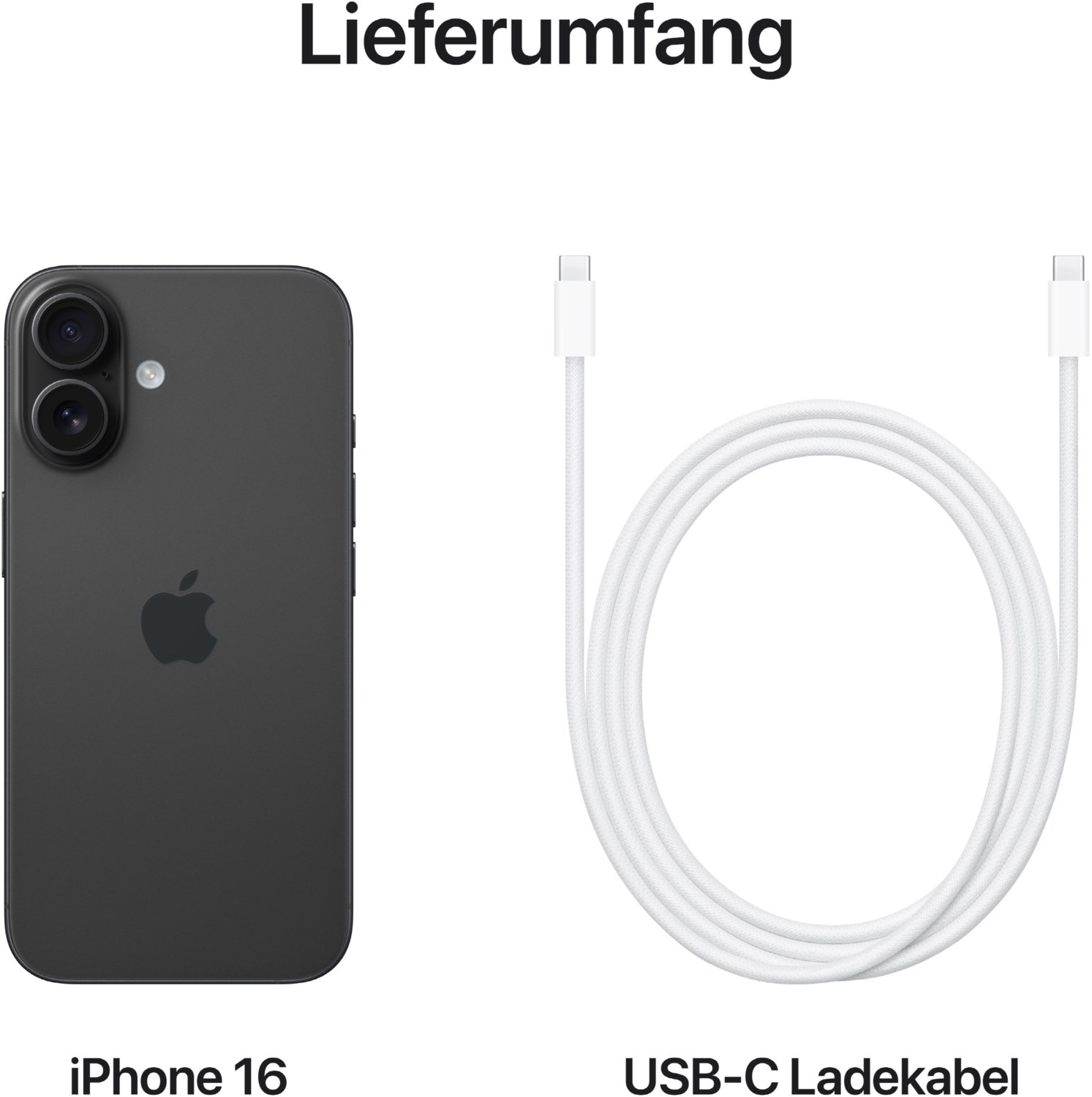 iPhone 16 (128GB) schwarz