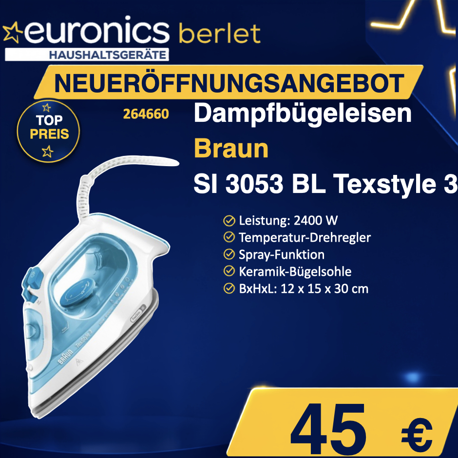 RUB Dampfbügeleisen Braun SI 3053 BL TexStyle 3 264660