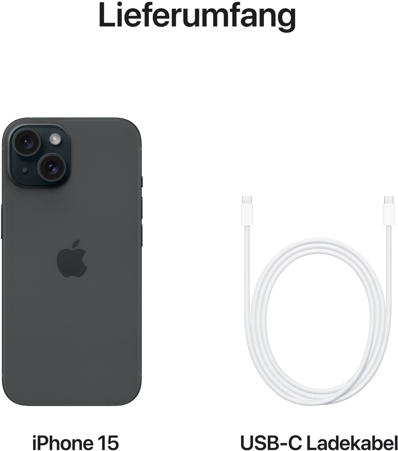 iPhone 15 (128GB) schwarz