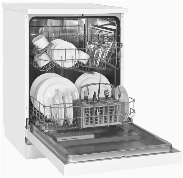 GSP6312-030E Stand-Geschirrspüler 60 cm weiß