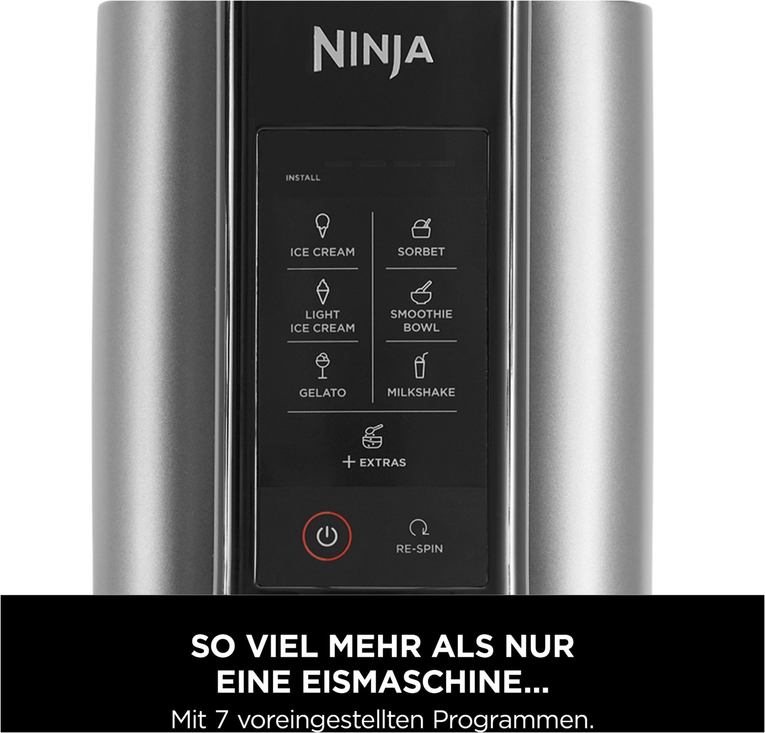 NC302EU Creami Eismaschine schwarz/silber