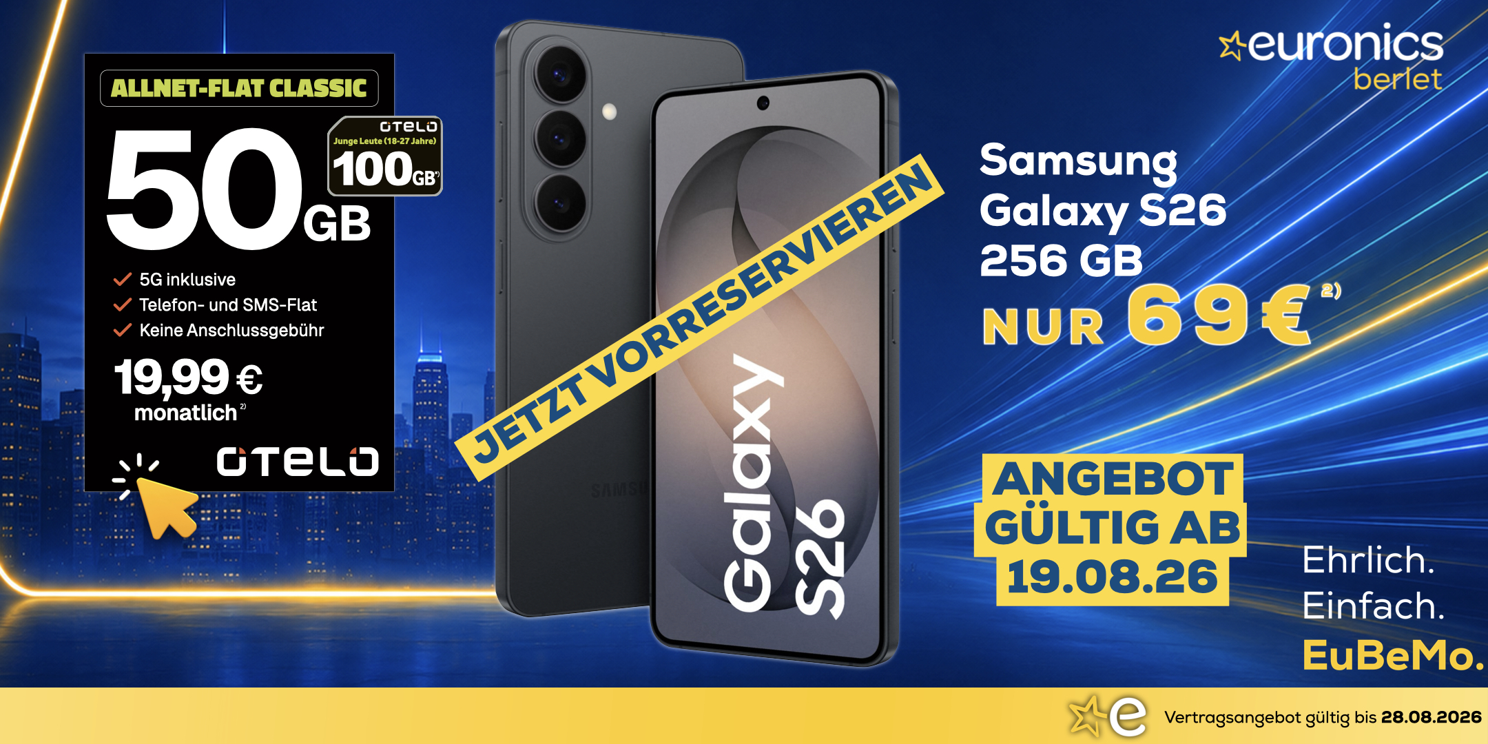 ZZZZ S26 DE 256GB im Otelo Classic
