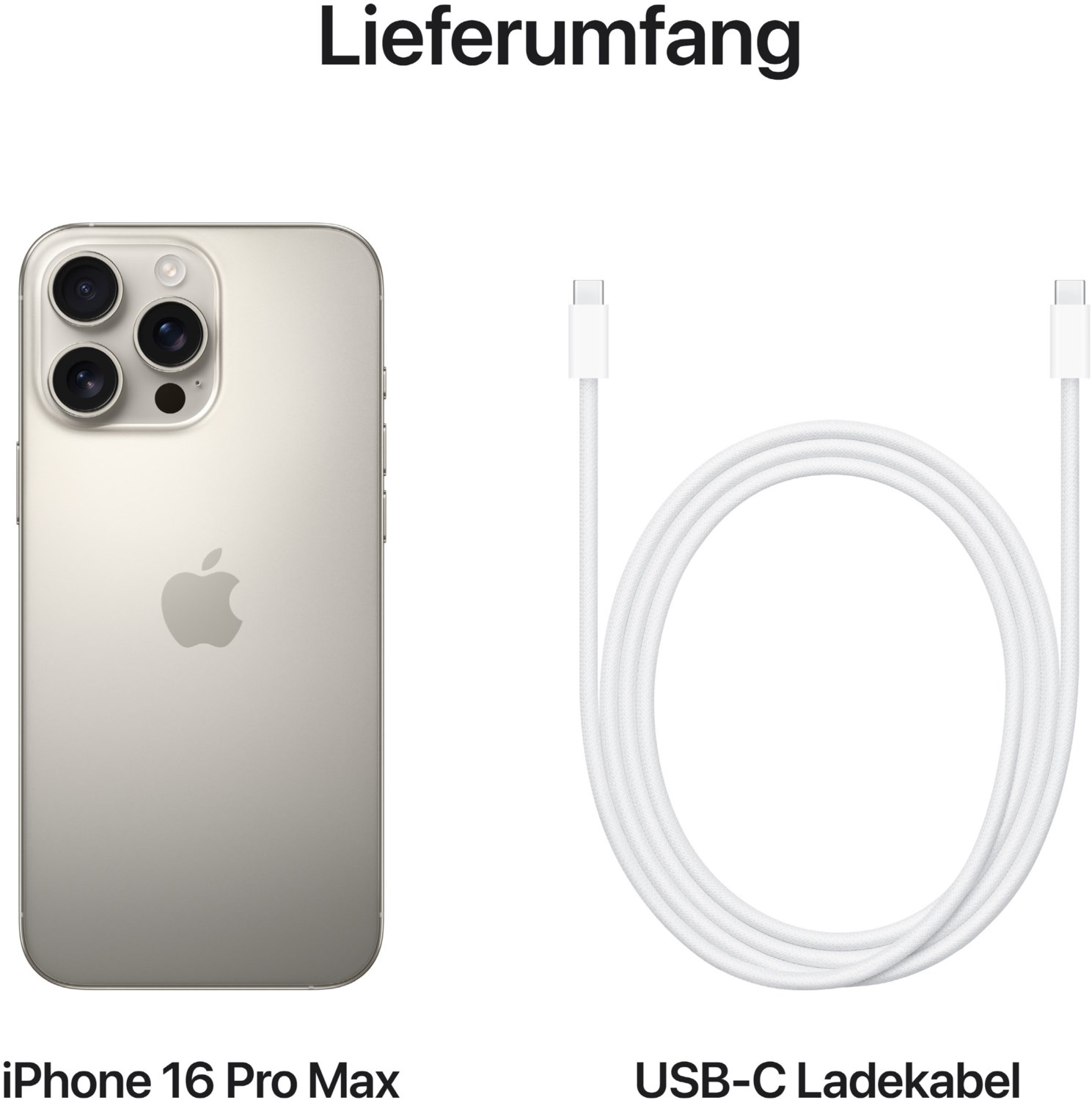 iPhone 16 Pro Max (256GB) titan natur