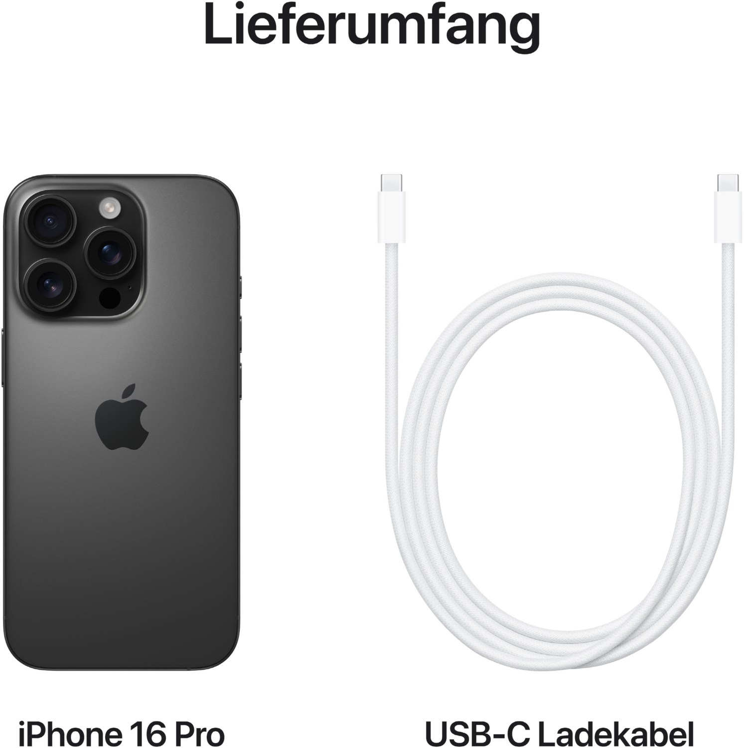 iPhone 16 Pro (128GB) titan schwarz