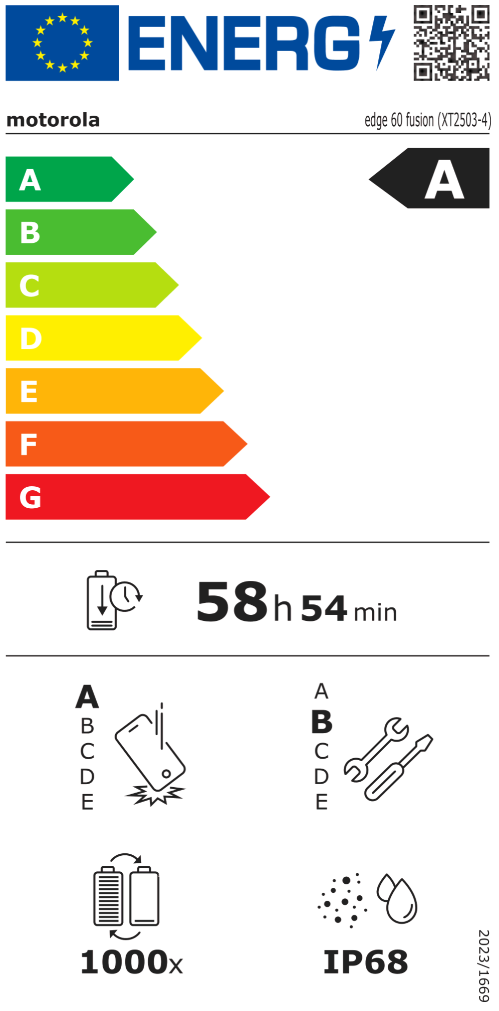 edge 60 fusion Smartphone PANTONE slipstream