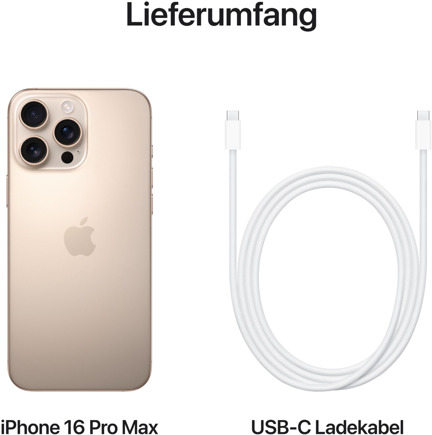iPhone 16 Pro Max (256GB) titan wüstensand