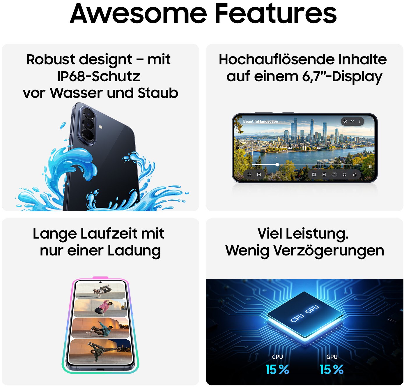 Galaxy A57 5G (128GB) Smartphone awesome gray