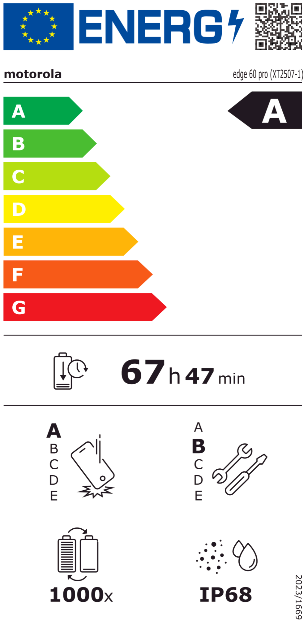 edge 60 pro Smartphone PANTONE shadow