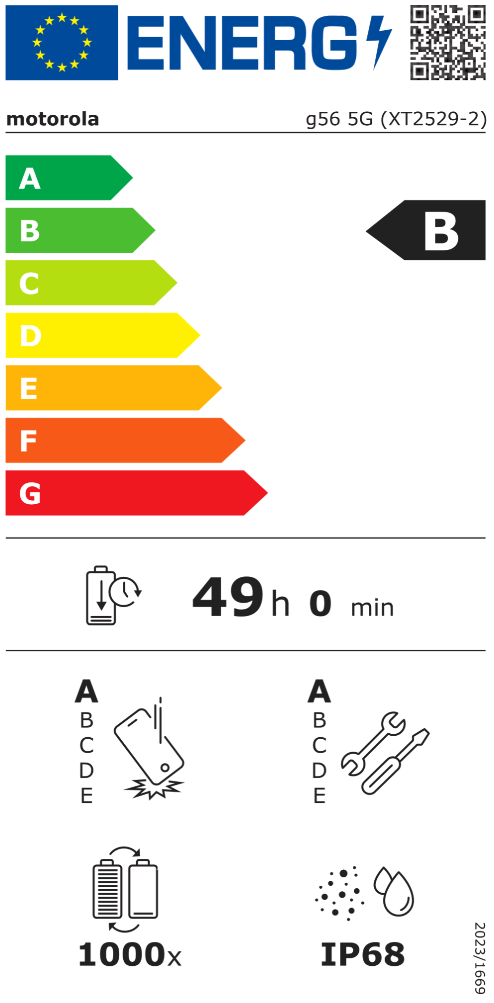 moto g56 Smartphone PANTONE black oyster