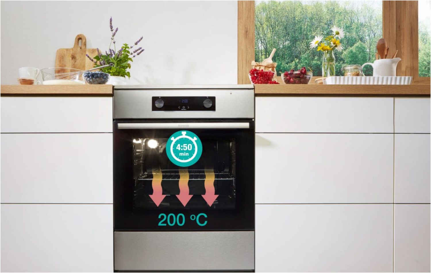 GECS6C70XPA Elektroherd mit Glaskeramikfeld edelstahl