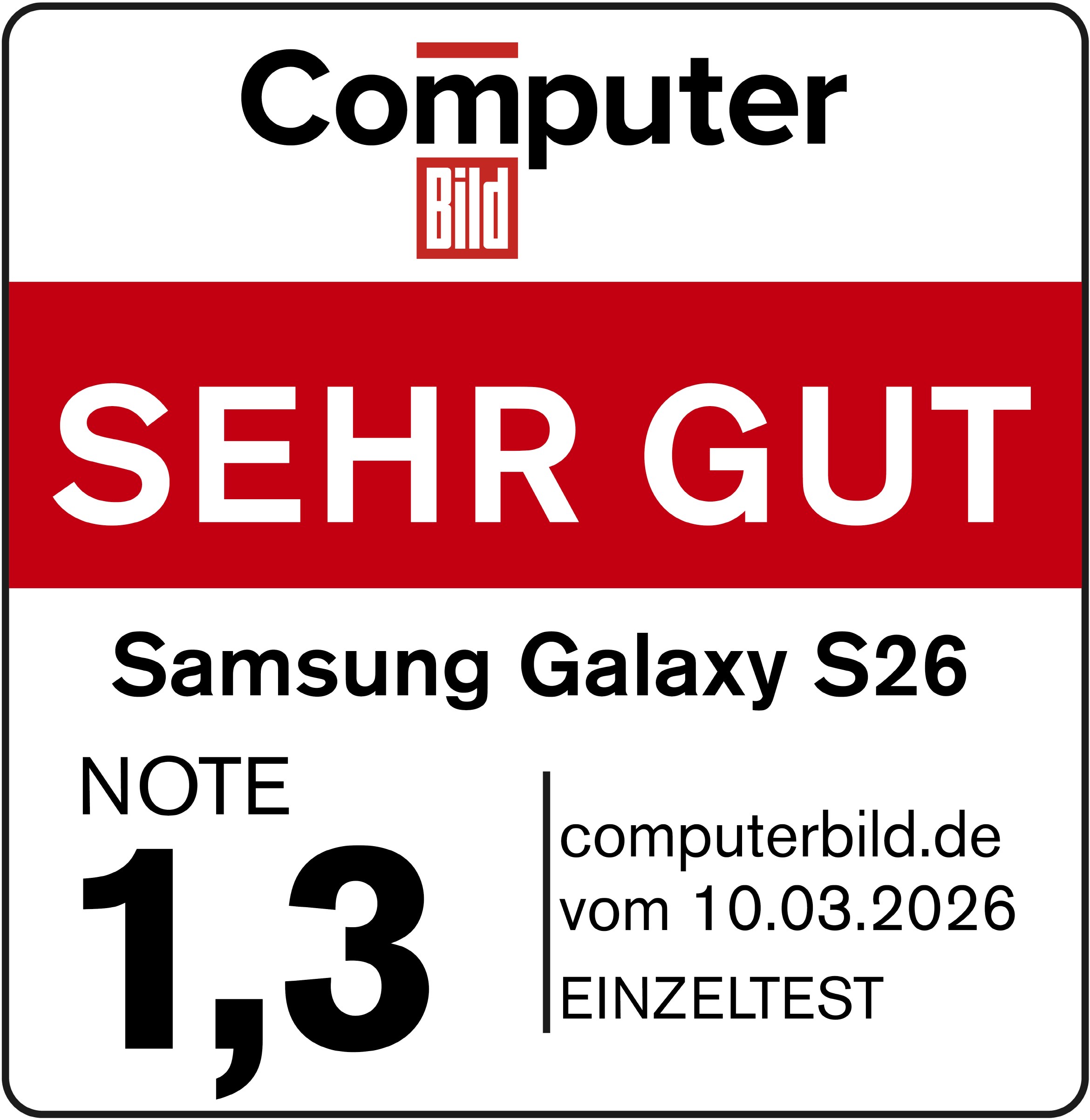 Galaxy S26 (512GB) Smartphone schwarz