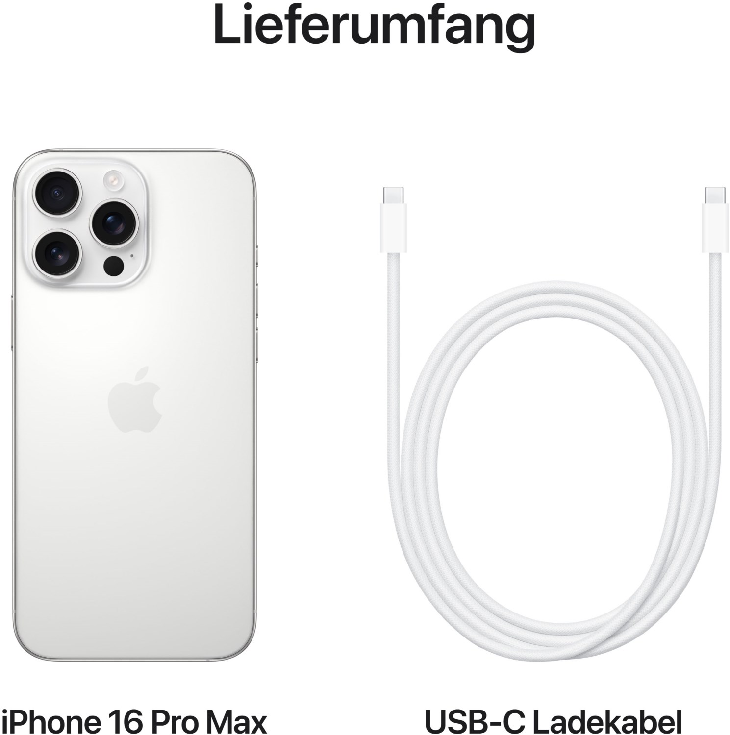 iPhone 16 Pro Max (256GB) titan weiß
